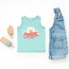 The Juniper Shop Summer Vibes Daisy Toddler Tank - 5/6T - Seafoam - 2 of 4