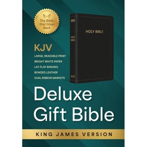 KJV Holy Bible: Deluxe Gift Bible - Black Bonded Leather, Thumb Indexed - (KJV Deluxe Bibles) by  Global Publishing Partners (Leather Bound) - 1 of 1