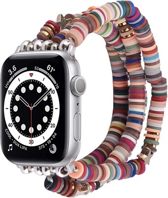 Worryfree Gadgets Cute Fashion Preppy Stack Handmade Elastic Band For Apple Watch 38 40 41mm Target