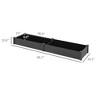 Cesicia 8' x 2' ft Wooden Raised Garden Bed Kit, Patio Elevated Planter Box for Vegetables, Herbs, Flowers, Gray - 3 of 4