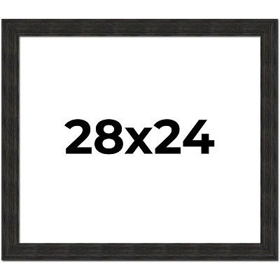 PosterPalooza | Contemporary Black Picture Frame - UV Acrylic, Backing Board, Hanging Hardware Included