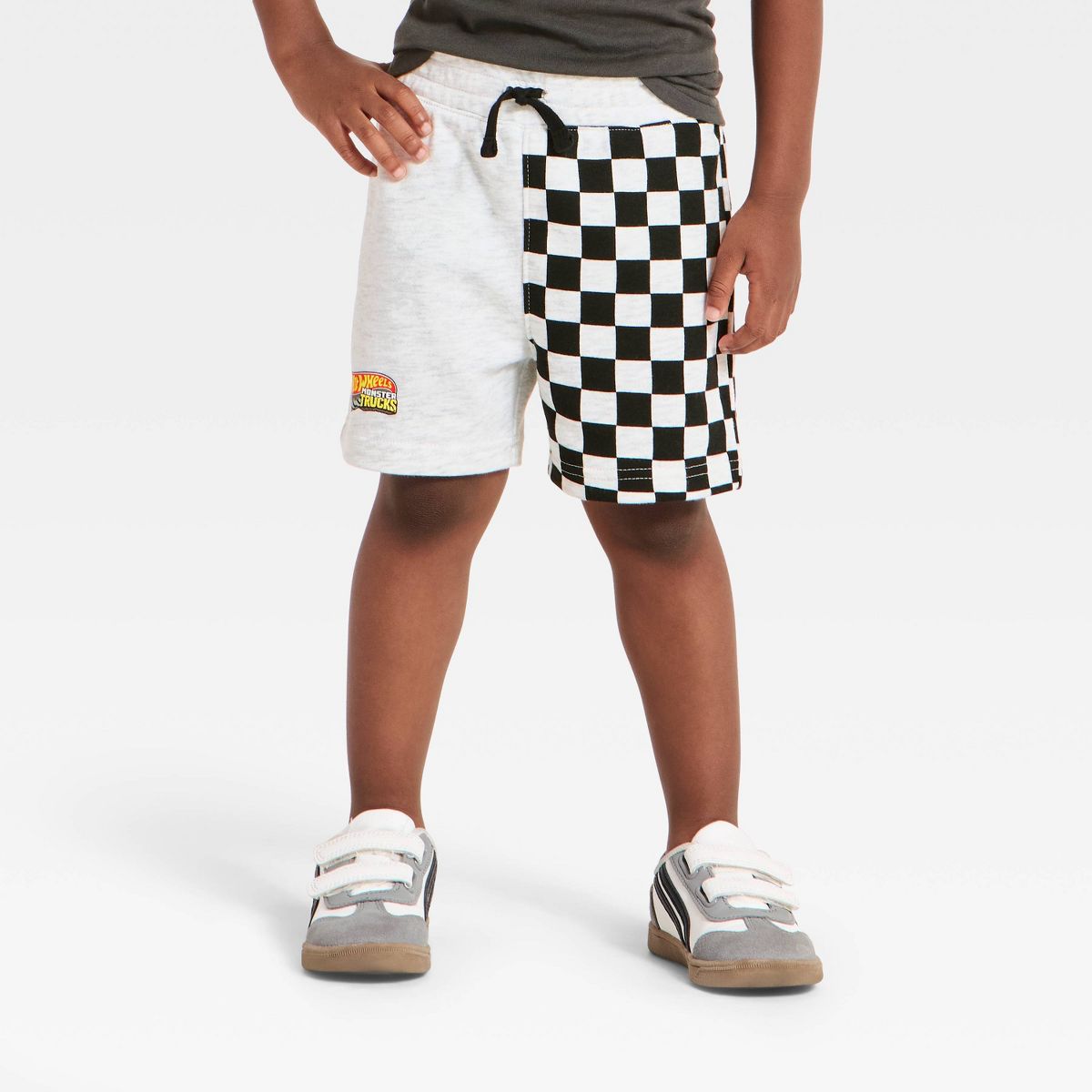 Toddler Boys' 2pc Hot Wheels Monster Truck T-Shirt & Shorts Set - Gray - thumbnail 4