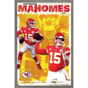 Trends International NFL Kansas City Chiefs - Patrick Mahomes II 20 Framed Wall Poster Prints - 1 of 4