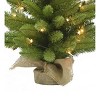 Perfect Holiday 3' Prelit Tabletop Christmas Tree with Burlap Base - 4 of 4