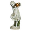 Roman 22" Girl with Watering Can Resin Outdoor Garden Statues Gray - 2 of 4