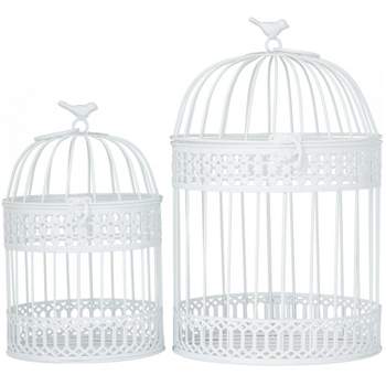 Set of 2 Metal 15.6" Country Cottage Birdcage - Olivia & May