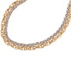 Anna-Kaci Dual Chain Rhinestone Bracelet with Gold Tone Finish - Gold - 3 of 4