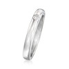 Pure Collection by Ross-Simons Sterling Silver Band With Diamond Accent - 2 of 4