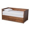 Twin to King Thomas Expandable Daybed with Storage Drawers - Baxton Studio - 3 of 4