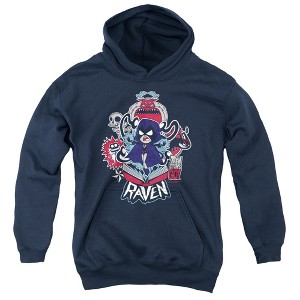 Boys’ Teen Titans Go Raven Hooded Sweatshirt - 1 of 4