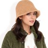 Anna-Kaci Women's High Pile Fleece Bucket Hat with Soft Textured Fabric and Modern Casual Design - 3 of 4
