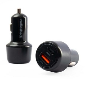 RadioShack Two Pack QC 3 0 Dual Car Charger With 1 USB 1 Type C 2733360 - 1 of 4