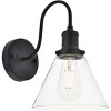 Elegant Lighting Histoire 1 light black Wall Sconce - 3 of 4