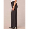 Women's Skyrise Plaid Ponte Wide Leg Trousers with Flap Pockets - Democracy - 2 of 4