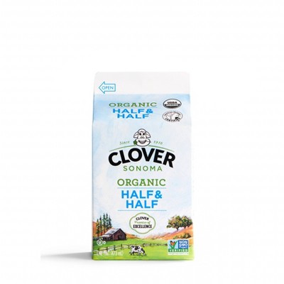 Clover Sonoma Organic Half & Half - 1pt