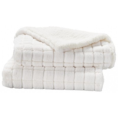 Waverly Handcrafted Faux Faur 50" x 60" Indoor Plush Blanket