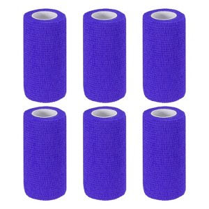 Unique Bargains Self-Adhesive Elastic Breathable Athletic Tapes 6 Rolls - 1 of 4