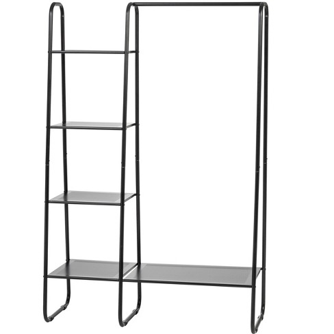 Iris Usa 5 Shelf Garment And Accessories Rack For Hanging And Displaying Clothes Black Target