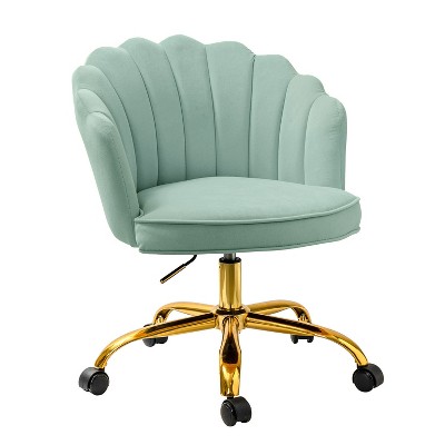 Belanda  Task Chair with Golden Base for Living Room and Office Room | KARAT HOME