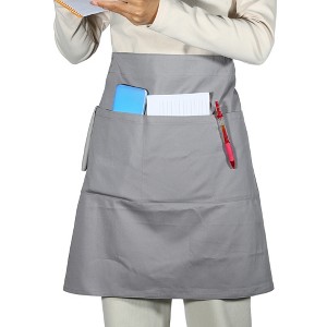 Unique Bargains Waist Apron Half Apron with Pockets 1 Pc - 1 of 4
