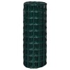 vidaXL Euro Fence Steel 32.8ftx3.3ft Green - 3 of 4