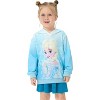 Disney Princess Toddler Sweatshirts Frozen Elsa and Anna Hoodie Graphic Pullover Tops - 2 of 4