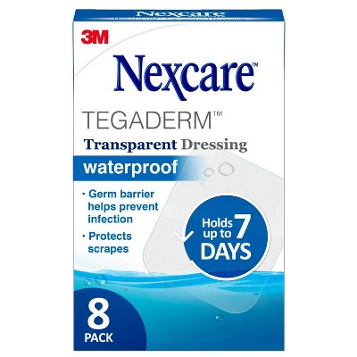 Nexcare Tegaderm Waterproof Transparent Dressing Bandage - 2-3/8 In X 2 ...