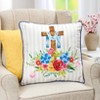The Lakeside Collection Religious Cross Butterflies Embroidered Decorative Pillows - 2 of 2