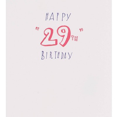 Happy '29th' Birthday Greeting Card