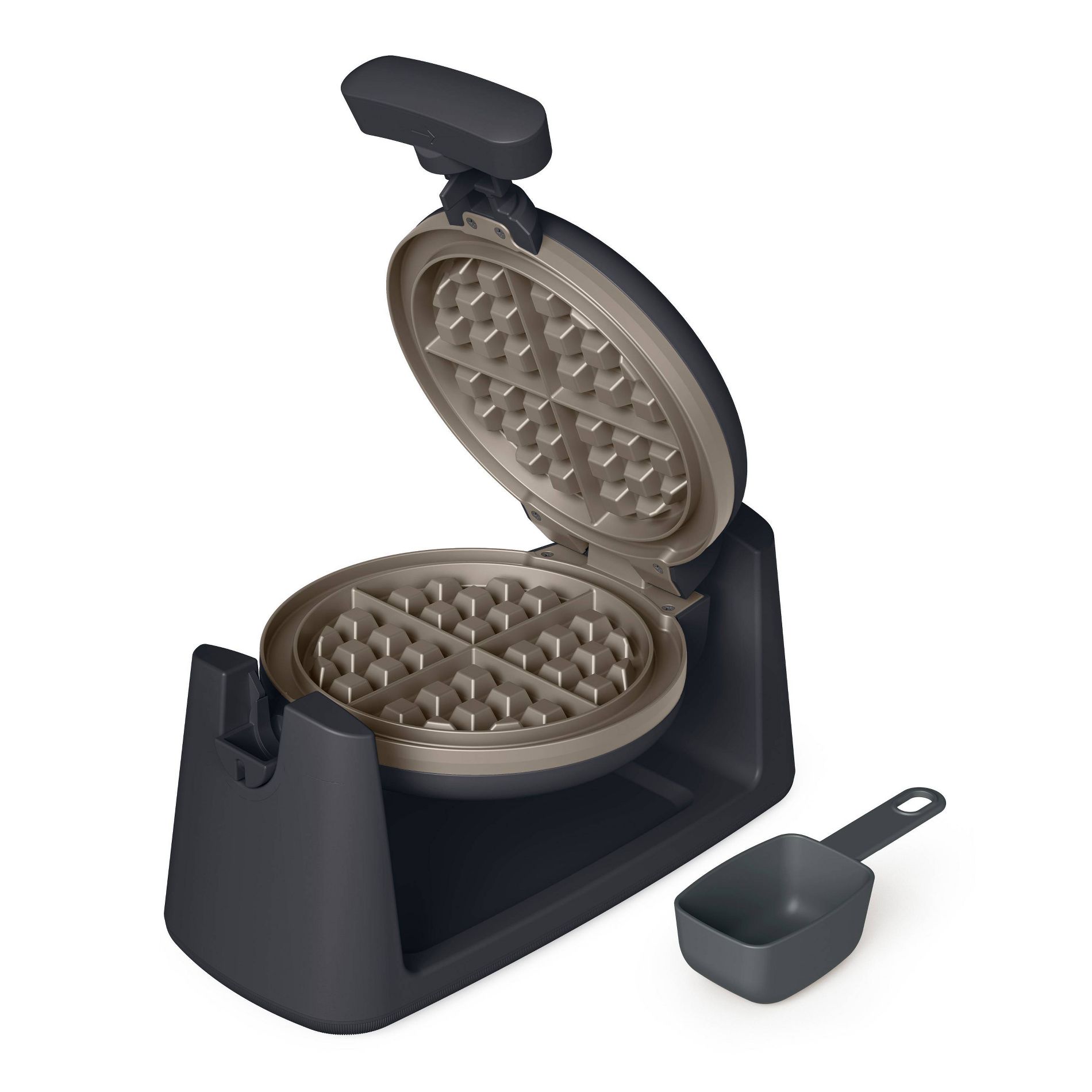 bella Housewares GOLDEN Rotating Belgian Waffle Maker Slate