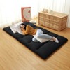 Japanese Floor Futon Mattress - Thick Tatami Sleeping Pad for Twin/Full/Queen, Portable Lounger Bed - 4 of 4
