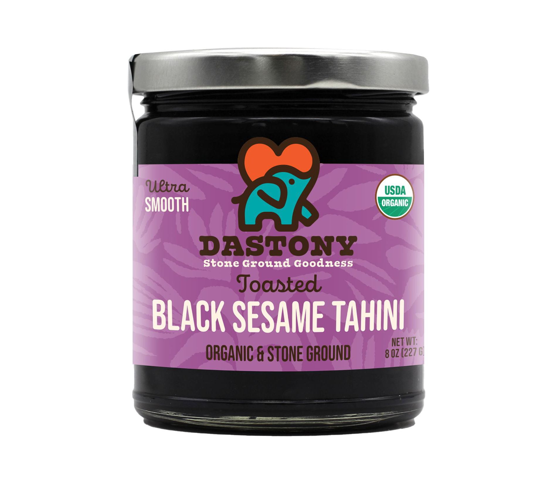 Dastony Organic Raw Black Sesame Seed Butter, 8oz