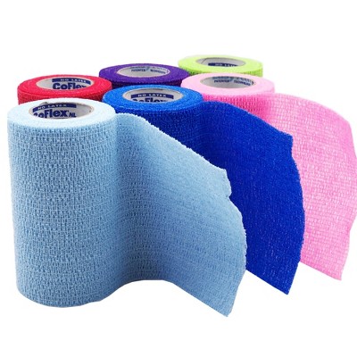 CoFlex NL Cohesive Bandage, Assorted, 4 in x 5 yds, 1 Count, 18 Packs, 18 Total