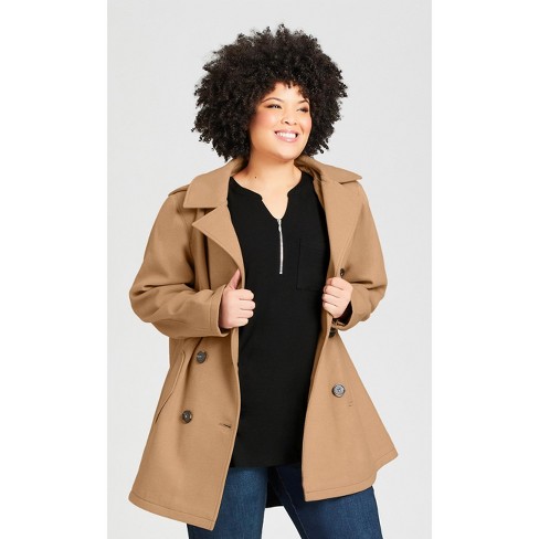 Belted Short Wrap Pea Coat - Ready-to-Wear 1A99KE