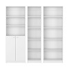 NicBex 71" H 3 Piece Bookcase Set Storage Cabinet Bookshelf with 14 Shelves for Living Room and Bedroom - 3 of 4