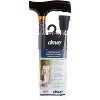 Drive Medical T-Handle Lightweight Adjustable Folding Cane Universal Black Floral - 4 of 4