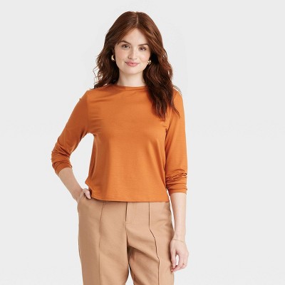 Orange comfortlux long-sleeved T-shirt total look