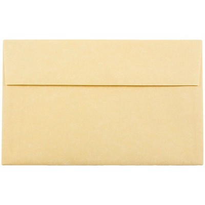 JAM Paper A10 Parchment Invitation Envelopes 6 x 9.5 Antique Gold Recycled 12514