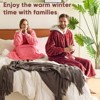 Inhand Gray Fuzzy Wearable Hoodie Blanket - Oversized Cozy Polyester Sweatshirt for Women, One Size Fits All - The Perfect Warm Gift - 3 of 4