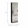 Depot E-Shop Wall Shoe Rack 54" H, One Mirror, One Door, Five Internal Storage Shelves, Approximate Capacity for Ten Shoes - image 4 of 4