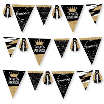 Blue Panda DIY Letter Banner and Gold Glitter Numbers Set - Make Your Own Banner with Customizable Letters for Farewell Party Decorations