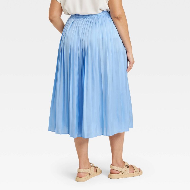 Women's Pleated A-Line Midi Skirt - A New Day™, 3 of 5