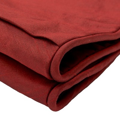 Burgundy Polyester 54" Christmas Tree Skirt with Tie Closures