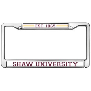 Shaw University Full Size Standard License Plate Metal Frame - 1 of 4