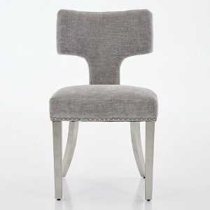 Ridstar 2 Piece Modern Dining Chairs, Armless Chair For Dining Room-Gray - 1 of 4
