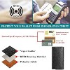 Women’s RFID Blocking Long Wallet Clutch – Vegan Leather Ladies Purse with Embossed Flower Design, Zipper Pocket & Card Holder - 4 of 4