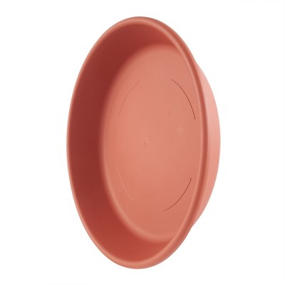 Terracotta Clay Oval Plastic Outdoor Plant Saucer