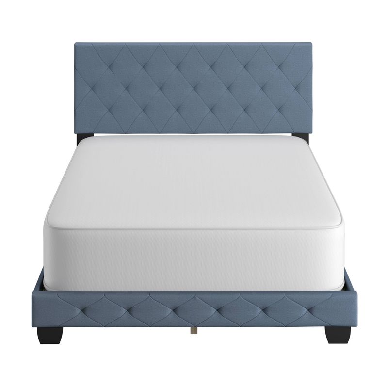 Reese Button Tufted Linen Upholstered Platform Bed Frame - Eco Dream, 4 of 10