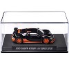 2005 Bugatti Veyron 16.4 Super Sport Black with Orange Accents "Collection" Series 1/64 Diecast Model Car by Majorette - 3 of 4