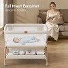 3-in-1 Baby Bassinet Bedside Sleeper with Mattress and Soft, Breathable Sheet, Full-Mesh Sides - 3 of 4